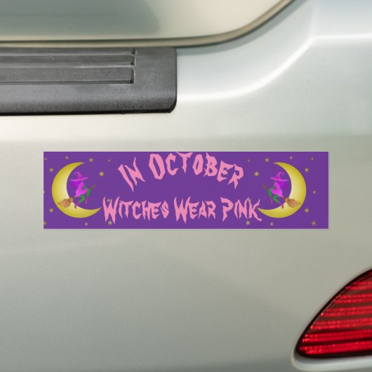 ウィッチズ衣服ピンクin10月Thunder_Cove バンパーステッカー (車上)