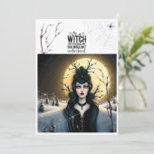 ウィッチズ誕生日バッシュと引用文 招待状 (スタンド正面)