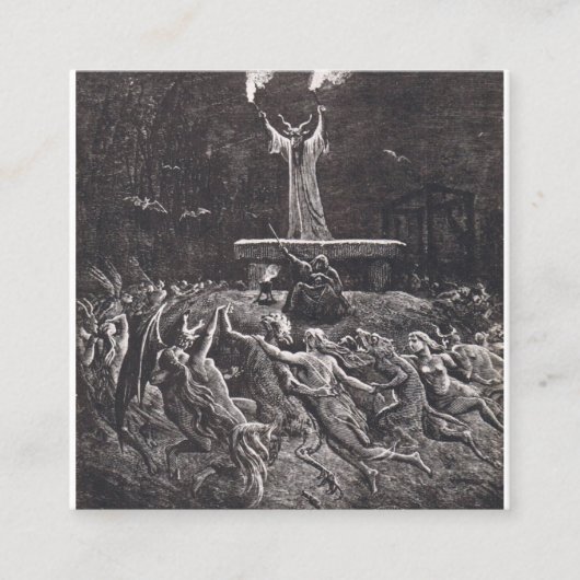 ウィッチズ踊りアットザサブバス スクエア名刺 (正面)