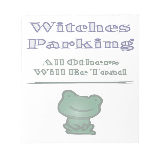 ウィッチズ駐車場 ノートパッド (正面)