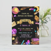 ウィッチズ&ウィザーズ誕生日マジカル 招待状 (スタンド正面)