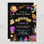 ウィッチズ&ウィザーズ誕生日マジカル 招待状 (正面/裏面)