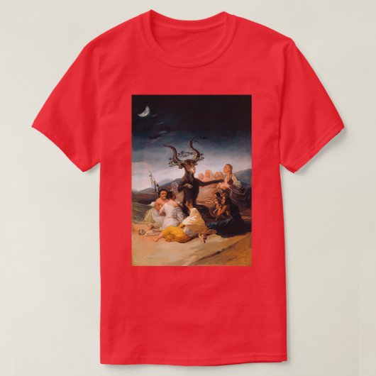 ウィッチズ・サブバス（エル・アクエラール）by Francisco Goya  Tシャツ (デザイン正面)