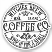 ウィッチズBrew Coffee Coステッカー シール (正面)