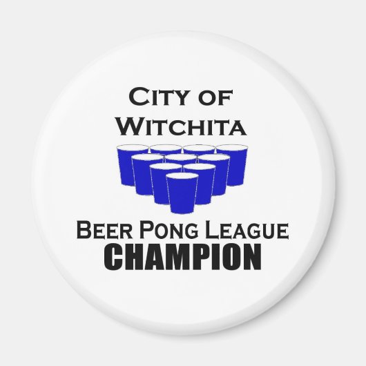 ウィッチタビールポン選手権 マグネット (正面)