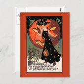 ウィッチダンスハロウィーンのグリーティングカード ポストカード (正面/裏面)