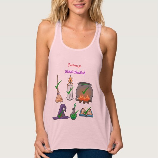ウィッチチェックリストThunder_Cove タンクトップ (正面)
