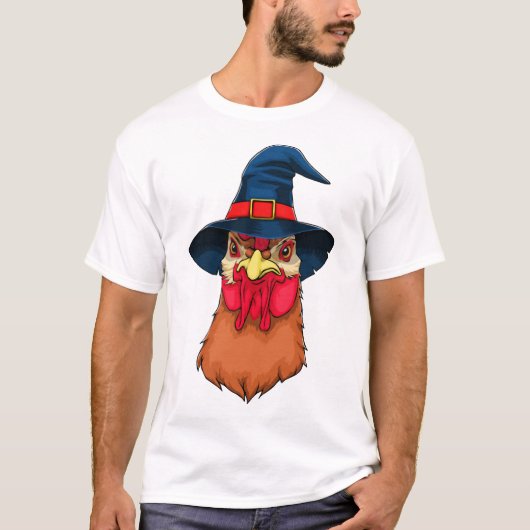 ウィッチチキン ハロウィン ホラー 面白い Tシャツ (正面)