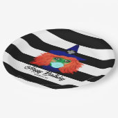 ウィッチテーマハロウィーン誕生日シックパーソナライズされた ペーパープレート (アングル)