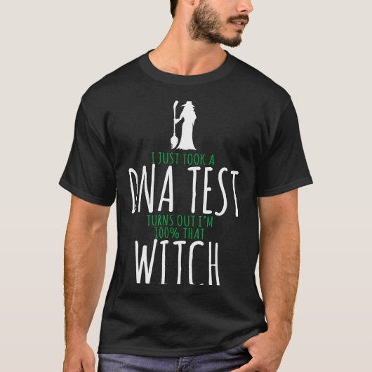 ウィッチデザイン - 確実にあの魔女 - 面白いハロウィン Tシャツ (正面)
