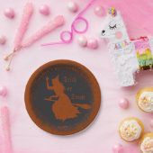 ウィッチトリックまたはトリートハロウィーングランジイラストレーション ペーパープレート (パーティー)