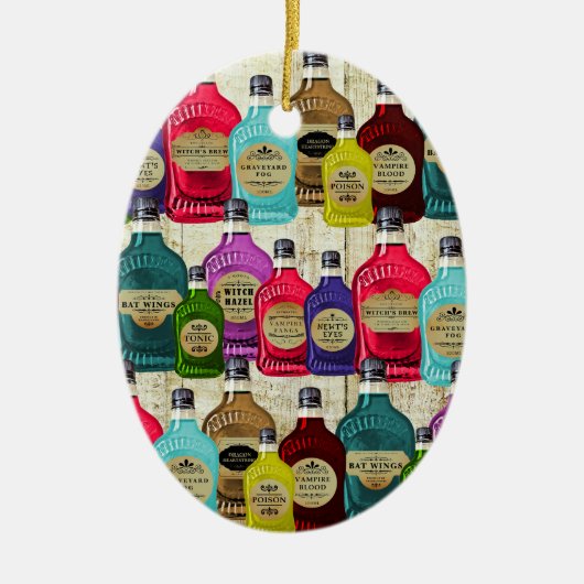 ウィッチドクター魔法ポションアポトーチトニックボトル セラミックオーナメント (正面)