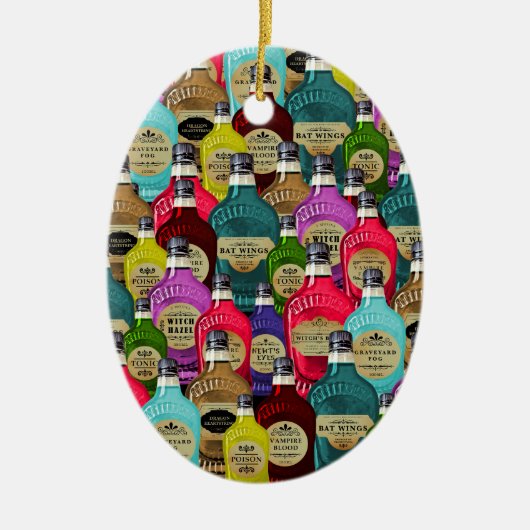 ウィッチドクター魔法ポションアポトーチトニックボトル セラミックオーナメント (正面)