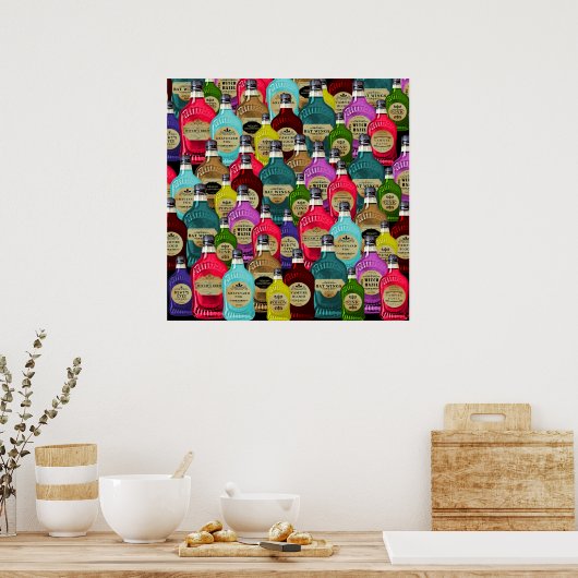 ウィッチドクター魔法ポションアポトーチトニックボトル ポスター (キッチン)