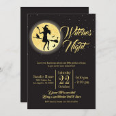 ウィッチナイトガールズナイトハローウィンパーティ 招待状 (正面/裏面)