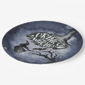 ウィッチナイトスカイハロウィーンを飲む ペーパープレート (アングル)