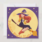 ウィッチナイトハロウィーンの衣装パーティー | 招待状 (正面)