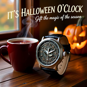 ウィッチハウスハロウィ不気味ーン 腕時計