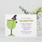 ウィッチハットとスパイダーハロウィーンカクテルパーティー 招待状 (スタンド正面)