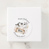 ウィッチハットと可愛いハロウィーンメッセージカード、カボチャ フェイバータグ (インサイチュ)