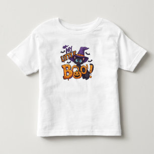 🐱🎃 ウィッチハットのかわいいハロウィンキャット 👻 トドラーTシャツ