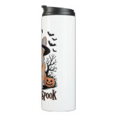 ウィッチハットの可愛いハロウィーンコーギ タンブラー (回転右)