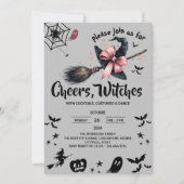 ウィッチハットカストメアダルトハローウィンパーティ 招待状 (正面)