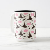 ウィッチハットカボンプキンスとこうもり ツートーンマグカップ (正面左)