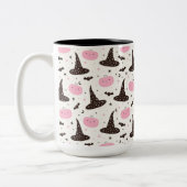 ウィッチハットカボンプキンスとこうもり ツートーンマグカップ (左)