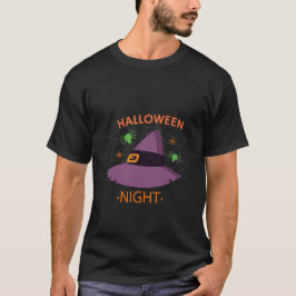 ウィッチハットハロウィンスパイダーズ夜 Tシャツ
