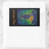 ウィッチハットハロウィーンキャンディバッグ 長方形シール (バッグ)