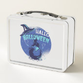 ウィッチハットハロウィーンデザイン メタルランチボックス (裏面)