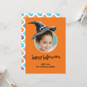 ウィッチハットハロウィーンフォトカード カード (正面/裏面インサイチュ)