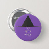 ウィッチハットハロウィーンボタン 缶バッジ (正面&裏面)