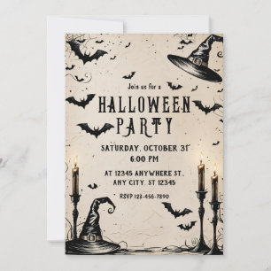 ウィッチハットハローウィンパーティ 招待状