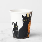 ウィッチハットパンプキンハロウィーンビベス 紙コップ (裏面)