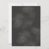 ウィッチハットパンプキンボウワイングラスハローウィンパーティ 招待状 (裏面)