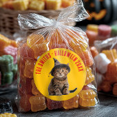 ウィッチハットパーティー好みの可愛いハロウィーンキットン ラウンドシール