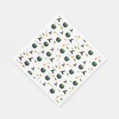 ウィッチハットブロムカルドロンハロウィーンパターン スタンダードランチョンナプキン (角)