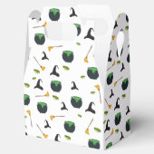 ウィッチハットブロムカルドロンハロウィーンパターン フェイバーボックス (オープン)