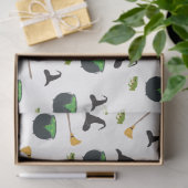 ウィッチハットブロムカルドロンハロウィーンパターン 薄葉紙 (ギフト)