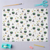 ウィッチハットブロムカルドロンハロウィーンパターン 薄葉紙 (クラフト)