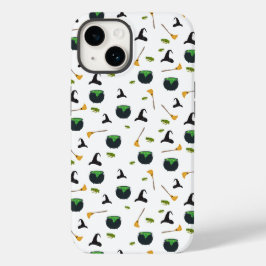 ウィッチハットブロムカルドロンハロウィーンパターン Case-Mate iPhone 14ケース