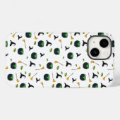ウィッチハットブロムカルドロンハロウィーンパターン Case-Mate iPhoneケース (裏面 (横))