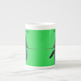 ウィッチハットマグの猫 ボーンチャイナマグカップ