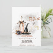 ウィッチハットワインバラコスチューム&カクテルハロウィーン 招待状 (スタンド正面)