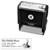 ウィッチハット名前をカスタムする差出人住所 セルフインキングスタンプ (インサイチュ)