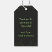 ウィッチハット赤ちゃんシャワーハロウィーン ギフトタグ (裏面)