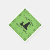 ウィッチハット赤ちゃんシャワーハロウィーン スタンダードカクテルナプキン (角)