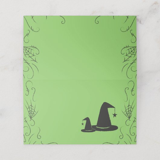 ウィッチハット赤ちゃんシャワーハロウィーン プレイスカード (外部開封)